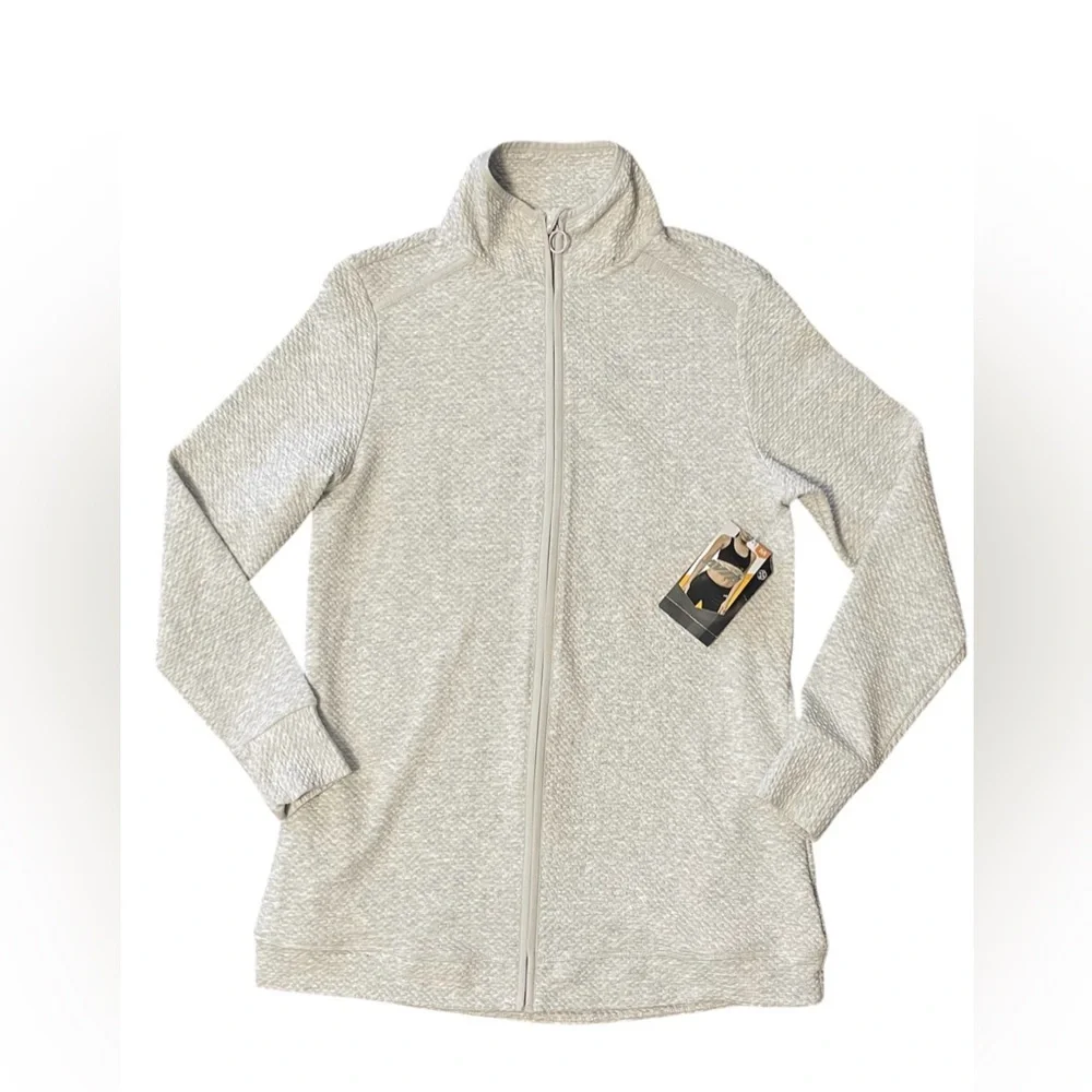 AVÍA women’s light gray OTTOMAN TUNIC JACKET - Picture 2 of 6